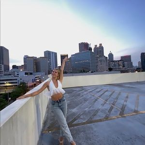 Edikted size small white top